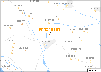 map of Vărzăreşti