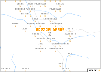 map of Vărzarii de Sus