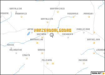 map of Várzea do Algodão