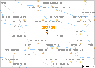 map of Várzeas