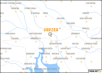 map of Várzea