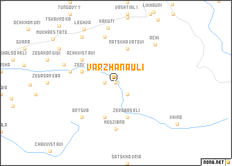 map of Varzhanauli