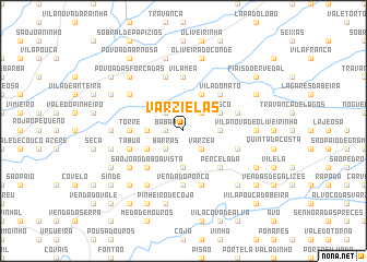 map of Varzielas