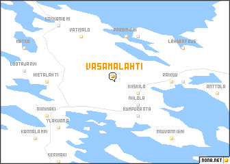 map of Vasamalahti