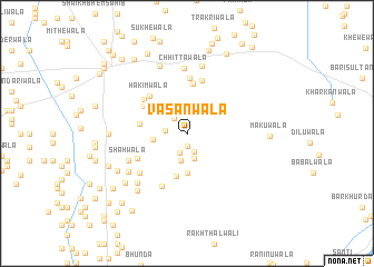 map of Vasanwāla