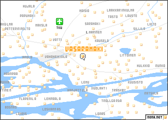 map of Vasaramäki