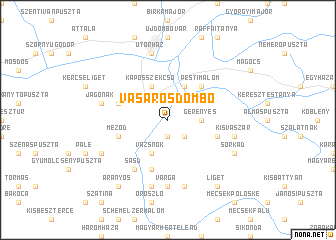 map of Vásárosdombó