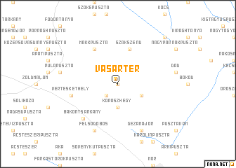 map of Vásártér