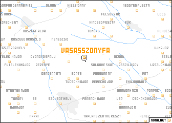map of Vasasszonyfa