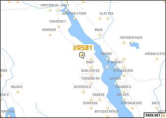 map of Väsby