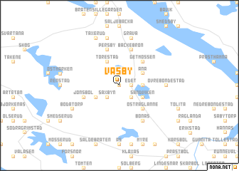 map of Väsby