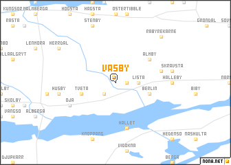 map of Väsby