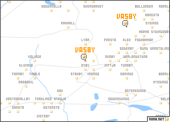 map of Väsby