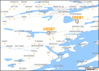 map of Väsby