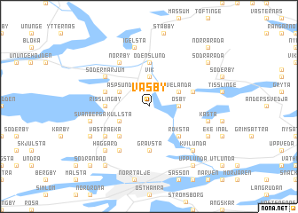 map of Väsby