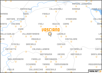 map of Vasciano