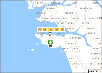 map of Vāsco Da Gāma