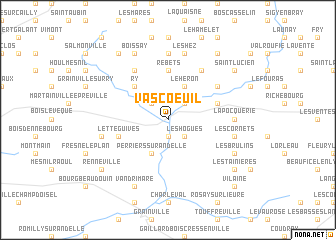 map of Vascoeuil