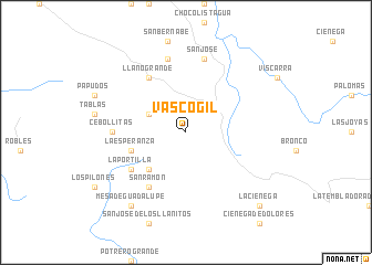 map of Vascogil