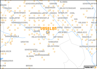 map of Vāşelān