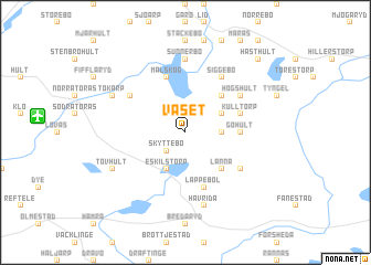 map of Väset
