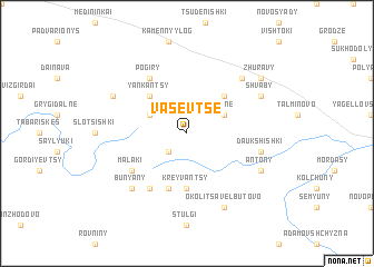 map of Vasevtse