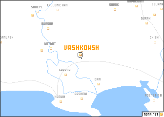 map of Vash Kowsh