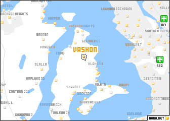 map of Vashon