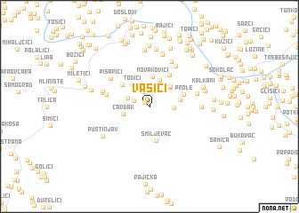 map of Vasići