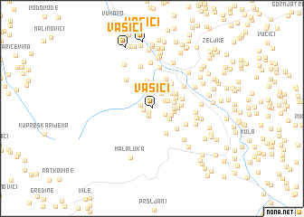 map of Vasići