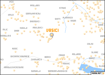 map of Vasići