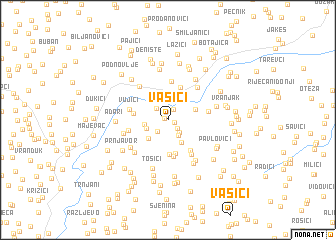 map of Vasići