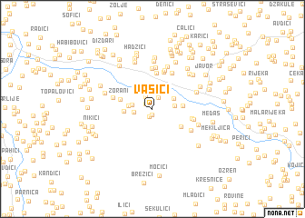 map of Vasići