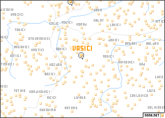 map of Vasići