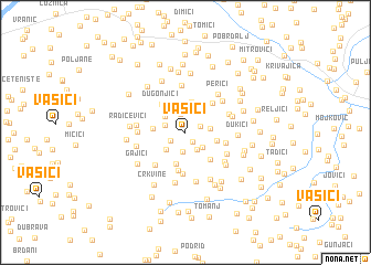 map of Vasići