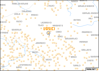 map of Vasići