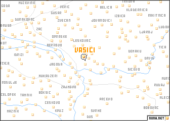 map of Vasići