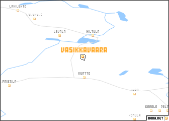 map of Vasikkavaara