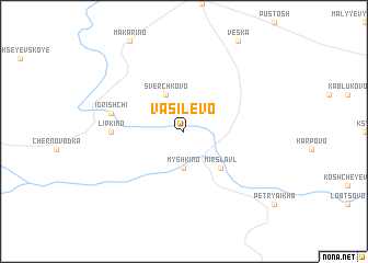 map of Vasilëvo