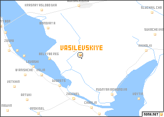 map of Vasilevskiye