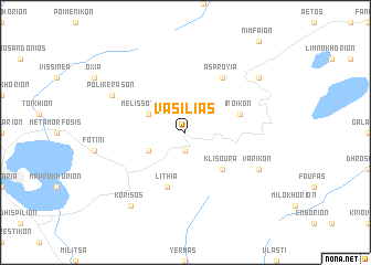 map of Vasiliás