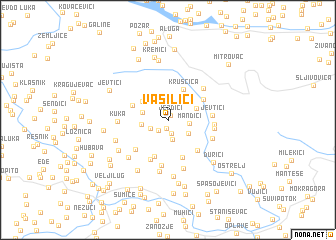 map of Vasilići