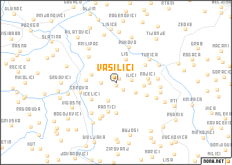 map of Vasilići