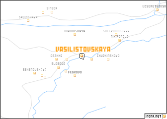map of Vasilistovskaya