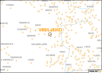 map of Vasiljevići