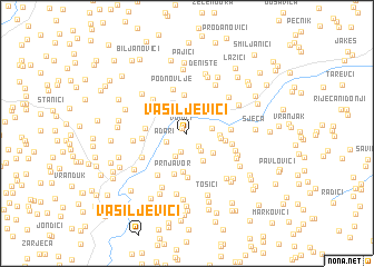 map of Vasiljevići