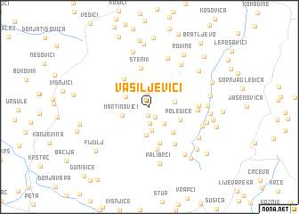 map of Vasiljevići