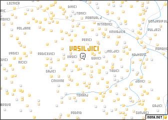 map of Vasiljići