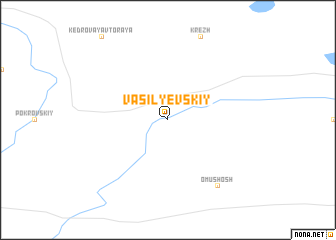map of Vasil\