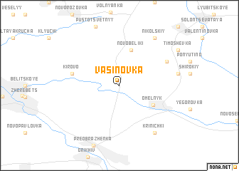 map of Vasinovka